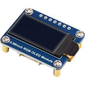 0.96 Inch RGB OLED Display Module for Raspberry Pi/Arduino/STM32 with SSD1357 Driver 64×128 65K Colors SPI Interface 3.3V/5V