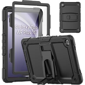 حافظة SEYMAC لجهاز Samsung Galaxy Tab A9 Plus مقاس 11 بوصة 5G 2023، واقي شاشة مدمج/مسند/حافظة حماية كاملة ضد الصدمات للكمبيوتر اللوحي A9+ 11 بوصة (SM-X210/X216/X218)، برتقالي in Kuwait