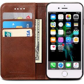 SINIANL iPhone 7 Plus Case, iPhone 8 Plus Case, Premium Leather Wallet Case Business Credit Card Holder Folio Flip Cover for iPhone 7 Plus / 8 Plus