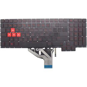 New Replacement for HP Omen 15-CE 15-CE000 15-CE010CA 15-CE020CA 15-CE051NR 15-CE0US 15-ce001la 15-ce002la Keyboard Backlit US