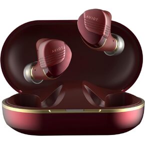 AVIOT TE-W1 Wireless Earbuds, Sound Coaxial 3D System, Adaptive Hybrid Noise Cancelling, High-Resolution Audio, LDAC Technology, Up to 50 Hours Playback, IPX4 Water Resistance (Dawn Navy)