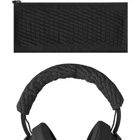 Geekria Flex Fabric Headband Cover Compatible with Razer Kraken Pro V2, 7.1 V2, Ultimate, Tournament Edition, Head Cushion Pad Protector, Replacement Repair Part, Easy DIY Installation (Black)