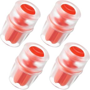 Enhon 6 Pack Bite Valve Replacement Sheath for Water Bladder, Compatible with Osprey Packs Hydraulics Reservoirs, Hydration Pack Bite Valve Silicone Nozzle Mouthpiece Replacement (Red)