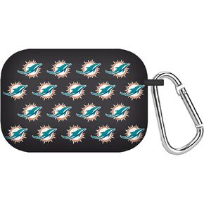 GAME TIME Miami Dolphins HD Case Cover Compatible with Apple AirPods Pro (Stripes)