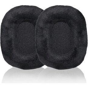 MDR-7506 Ear Pad Repair Accessories Ear Pad Leather Ear pad Compatible with Sony MDR-7506, MDR-V6, MDR-V7, MDR-CD900ST Headphones (Black/Flannel)