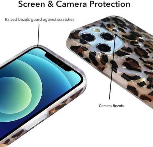 J.west Compatible with iPhone 16 Pro Max Case,Luxury Sparkle Translucent Clear Vintage Leopard Print Soft Silicone Cover for Girls Women Protective Phone Case for iPhone 16 Pro Max 6.9 inch Cheetah in Kuwait