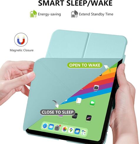 حافظة مغناطيسية لجهاز iPad الجيل العاشر: غطاء حماية نحيف متعدد الزوايا لجهاز iPad 10 Gen مع حامل قلم رصاص وخاصية النوم التلقائي لجهاز iPad 10.9 بوصة 2022 (أسود) in Saudi Arabia