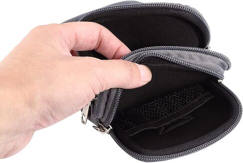 Cell Phone Belt Clip Bag Men Blue, Nylon Mobile Phone Waist Holster, 6.9" Waterproof Elasticity Smartphone Waist Belt Pouch phone Belt Loop Holder with Necklace Carrying Case Fanny Pack with Carabine in Kuwait