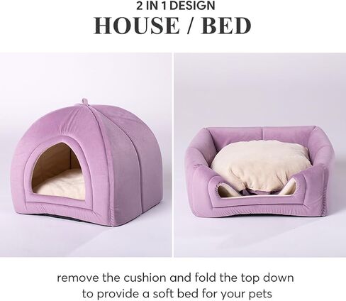 سرير الحيوانات الأليفة الصغير المريح من KASENTEX - وسادة قطيفة فائقة النعومة للقطط والحيوانات الصغيرة، وسادة نوم قابلة للغسل، مثالية للحيوانات الأليفة الداخلية، 11 بوصة، رمادي داكن in Kuwait