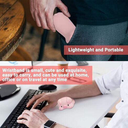 CHUYI Ergonomic Wrist Rest for Mouse, Cute Cat Shape Wrist Pillow Mouse Non-Slip Cushion for Wrist, Mini Wrist Support Soft Small Pad for Office Decompression Relexing Rebound Tools (Grey) in Saudi Arabia