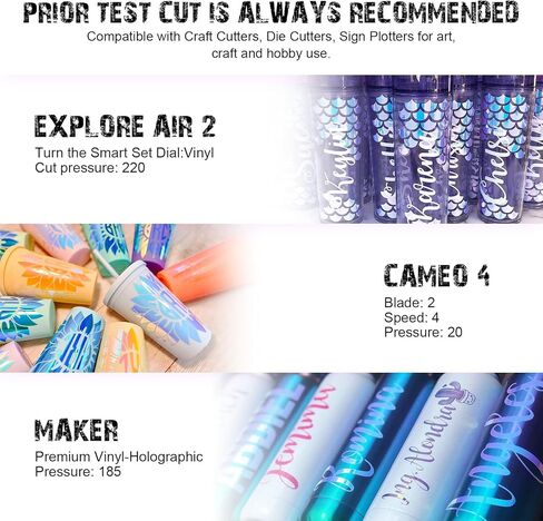 TECKWRAP Holographic Chrome Permanent Adhesive Vinyl Sheets 12" X 12" 33 Assorted Colors for Most Cutting Machines and DIY Craft Decals，Party Decoration, Sticker, Craft Cutter, Car Decal in Kuwait