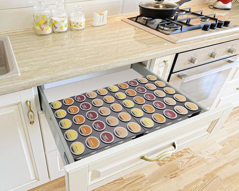 MyLifeUNIT K Cup Organizer Drawer Countertop Wall Mounted K Cup Holder Coffee Pod Storage Holder for Coffee Station, Office and Kitchen, Black in Saudi Arabia