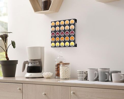 MyLifeUNIT K Cup Organizer Drawer Countertop Wall Mounted K Cup Holder Coffee Pod Storage Holder for Coffee Station, Office and Kitchen, Black in Saudi Arabia