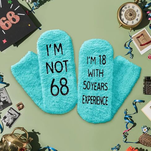 HAPPYPOP 70th Birthday Gift Ideas for Women - Socks for 70 Year Old Birthday, Retirement Gifts for Older Elderly Women in Saudi Arabia