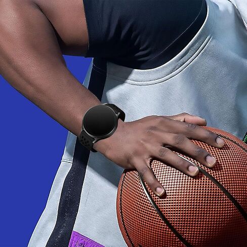 Breathable Bands Compatible with Garmin Venu / Venu Sq / Venu 2 Plus, Garmin Vivoactive 5 / Vivoactive 3 Watch Bands Women Men, 20mm Silicone Watch Strap Soft Sport Replacement Wristband for Garmin Vivoactive 3 Music / Forerunner 245 / 645 Smart Watch in Saudi Arabia