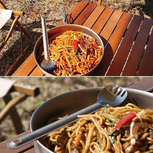 Titanium Spork Long Handle, Ultra Lightweight Camping Utensil for Backpacking Camping, Hiking, Outdoors in Saudi Arabia