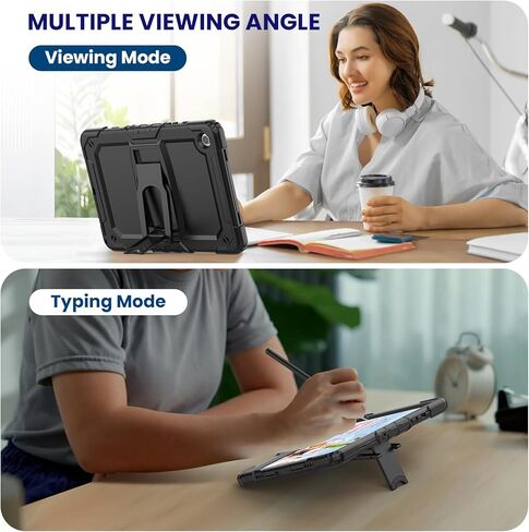 حافظة SEYMAC لجهاز Samsung Galaxy Tab A9 Plus مقاس 11 بوصة 5G 2023، واقي شاشة مدمج/مسند/حافظة حماية كاملة ضد الصدمات للكمبيوتر اللوحي A9+ 11 بوصة (SM-X210/X216/X218)، برتقالي in Kuwait