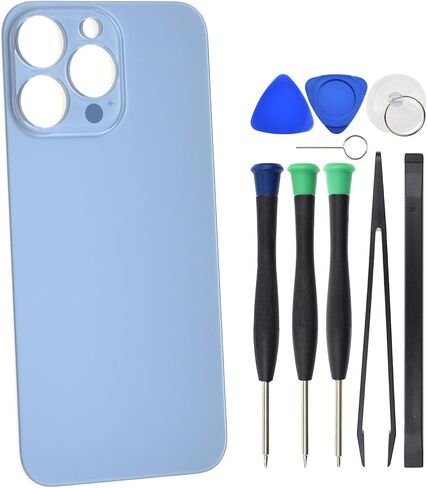بديل الزجاج الخلفي الأزرق لهاتف iPhone 13 Pro Max مع لاصق مقطوع مسبقًا in Kuwait