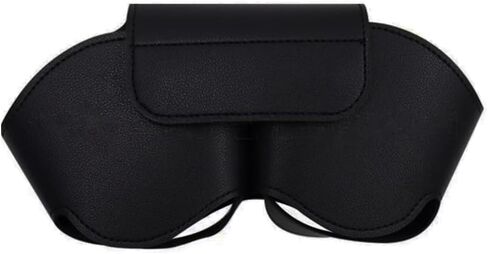Update for AirPod Max Case Portable Carrying Travel Case Protective Cover for Apple AirPod Max Durable Leather Dust Proof Anti Scratch Leather Storage Bag (Black) in Saudi Arabia