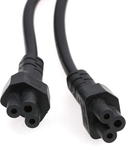 SZRMCC C14 to Dual C5 Power Cord IEC C14 Male to 2XC5 Female Short Y Splitter Power Adapter Plug Cable for Monitor 10A 250V 30cm (C14-2XC5) in Saudi Arabia