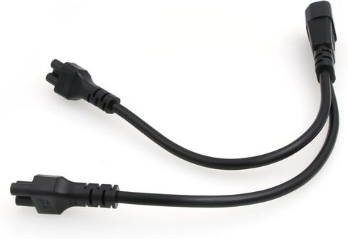 SZRMCC C14 to Dual C5 Power Cord IEC C14 Male to 2XC5 Female Short Y Splitter Power Adapter Plug Cable for Monitor 10A 250V 30cm (C14-2XC5) in Saudi Arabia