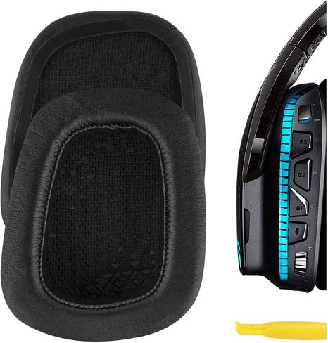 وسائد أذن بديلة من Geekria QuickFit لسماعات Logitech G533، G633، G635، G933، G935 وسائد أذن لسماعات الرأس، وسادات أذن لسماعات الرأس، وقطع إصلاح غطاء أكواب الأذن (أسود) in Saudi Arabia