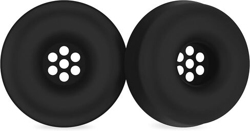 وسائد أذن من السيليكون من Geiomoo لجهاز JBL Tune 520BT، غطاء أذن بديل (أسود) in Kuwait