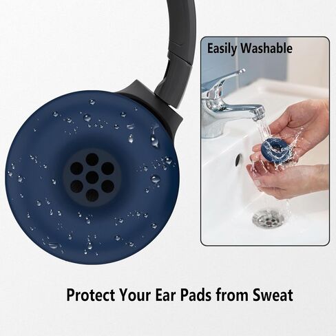 Geiomoo Silicone Earpads for JBL Tune 520BT, Replacement Ear Cover (Black) in Saudi Arabia