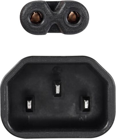 CERRXIAN 1FT IEC 320 C14 to Dual C7 Power Cable,C14 Male to 2X C7 Female Y Splitter AC Conversion Cable,Suitable for Printers,Scanners,Etc(c14-c7/c7) in Saudi Arabia