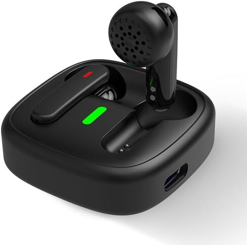 Wireless Earbuds, 2024 Bluetooth Headphones 5.3 HiFi Stereo Headphones with 20 hours of playback life In-Ear Earbuds, IP7 Waterproof Headphones Sport Headphones for Android iOS (Black) (ferrous) in Saudi Arabia