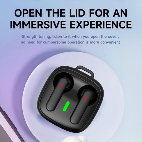 Wireless Earbuds, 2024 Bluetooth Headphones 5.3 HiFi Stereo Headphones with 20 hours of playback life In-Ear Earbuds, IP7 Waterproof Headphones Sport Headphones for Android iOS (Black) (ferrous) in Saudi Arabia