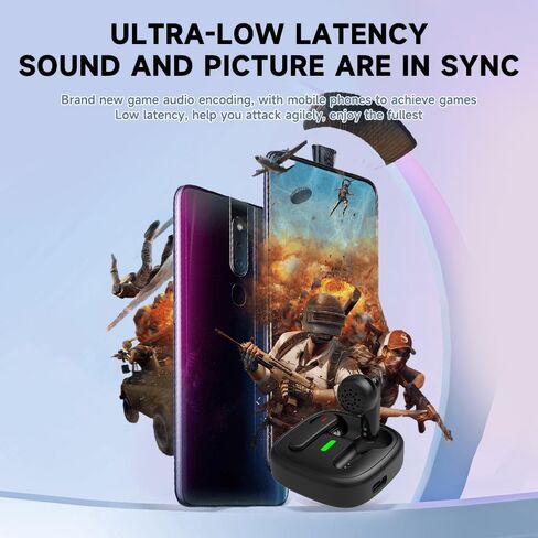 Wireless Earbuds, 2024 Bluetooth Headphones 5.3 HiFi Stereo Headphones with 20 hours of playback life In-Ear Earbuds, IP7 Waterproof Headphones Sport Headphones for Android iOS (Black) (ferrous) in Saudi Arabia