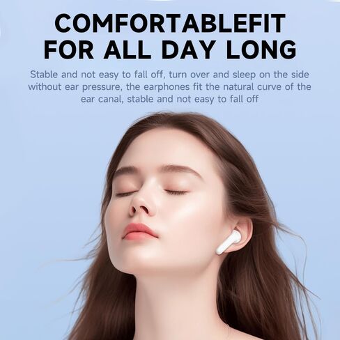 Wireless Earbuds, 2024 Bluetooth Headphones 5.3 HiFi Stereo Headphones with 20 hours of playback life In-Ear Earbuds, IP7 Waterproof Headphones Sport Headphones for Android iOS (Black) (ferrous) in Saudi Arabia