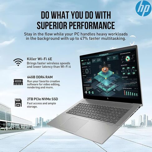 HP Envy Laptop Touch Screen 17.3, Business Gaming Touchscreen Laptop 17 Inch FHD, Intel Core i7 Laptop,Nvidia Geforce RTX 3050,64GB RAM 2TB SSD,Lifetime Office Windows 11 Pro,Backlit 10 key Number Pad in Saudi Arabia