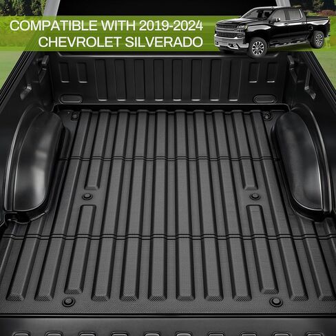 سجادات أرضية AUTOSAVER88 لسيارة Toyota Tacoma Double Cab لعام 2024، بطانات أرضية TPE تناسب جميع الأحوال الجوية، تناسب ناقل الحركة الأوتوماتيكي Tacoma 2024 باستثناء ملحقات سجاد السيارة الهجين والأمامي والخلفي، باللون الأسود in Saudi Arabia