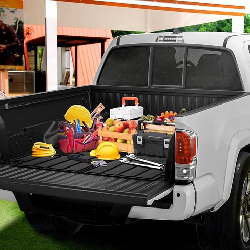 سجادات أرضية AUTOSAVER88 لسيارة Toyota Tacoma Double Cab لعام 2024، بطانات أرضية TPE تناسب جميع الأحوال الجوية، تناسب ناقل الحركة الأوتوماتيكي Tacoma 2024 باستثناء ملحقات سجاد السيارة الهجين والأمامي والخلفي، باللون الأسود in Saudi Arabia