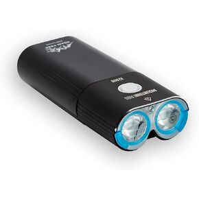 X2000 Flashlight Kit – 2000 Lumen High-Performance LED Light with Handlebar & Helmet Mounts, Remote Control, and Power Bank Function
