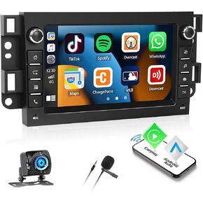 2G + 64G راديو ستيريو للسيارة يعمل بنظام أندرويد لسيارة شيفروليه/هولدن/دايو/بونتياك راديو 2006-2011 لاسلكي CarPlay Android Auto GPS Navigation Head Unit 7 بوصة شاشة لمس بلوتوث WiFi FM/RDS SWC+ ميكروفون كاميرا احتياطية in Kuwait