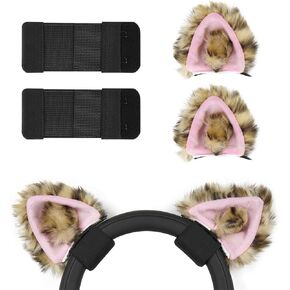 GEEKRIA NOVA Headphone Beam Strap+Cat Ears Attachment Compatible with Razer, JBL, Plantronics, Sennheiser, Logitech, Hyperx