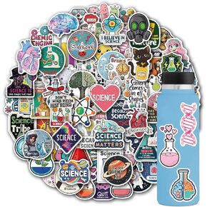 102 Pack Science Stickers for Kids,Laboratory Stickers,Chemistry Stickers,Biology Stickers,Physics Stickers for Students,Lab Decals for Laptop Water Bottle Notebook Science Party Favors and Decor