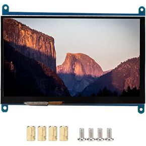 VBESTLIFE 7Inch Touchscreen Monitor for Raspberry Pi, Ultra HD 1024x600 Portable Monitor for Raspberry Pi Display, Support for Raspbian/Ubuntu/Kodi/IOT