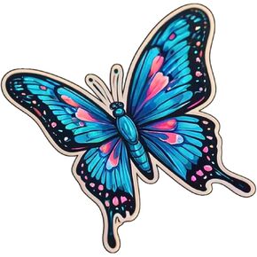 T& Sticker 3Pcs Cute Butterfly Stickers 3in, Gifts for Water Bottles, Butterfly Stickers Decal Waterproof Bottles, Sticker for Kids Teen Laptop, Luggage Skateboard Water Bottle,Phone.(Butterfly 21)
