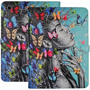 Case for iPad 9th/8th/7th Generation 10.2 Inch Girls Cute Women Folio PU Leather Stand Soft TPU Back Cover with Lips Design Funny Design Girly Teens for iPad 7/8/9 Gen