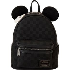 Loungefly Mickey Mouse Checkered Texture Mini Backpack