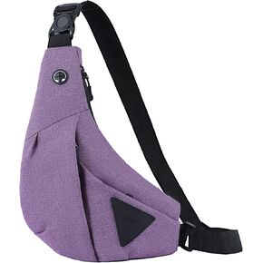 MAYMOONER Anti Theft Crossbody Bag Sling Chest Bags for Women Men Shoulder Bag Anti-theft Design for Travel Sport Work Blue