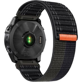Abanen Lightweight Nylon Sport Loop One-piece Design Watch Band for Garmin Fenix 8 51mm / epix Pro 51mm/ Fenix 7X / Instinct 2X / Fenix 6X / Enduro 3 in Kuwait