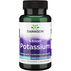 Swanson Albion Complexed Potassium 99 Milligrams 90 Capsules - 2 Pack