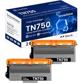 TN750 TN-750 TN720 TN-720 Compatible High-Yield Black Toner Cartridge Replacement for Brother TN750 TN720 MFC-8810DW MFC-8710DW HL-5450DN MFC-8950DW (2 Pack)