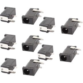 uxcell 10 Pcs 3.5mm x 1.3mm DC Power Jack Socket Charging Connector Port