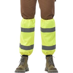 A-SAFETY unisex-adult Class E Two-tone Mesh Leg Gaiters